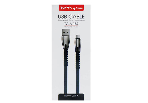 کابل USB به microUSB تسکو مدل TC-A187