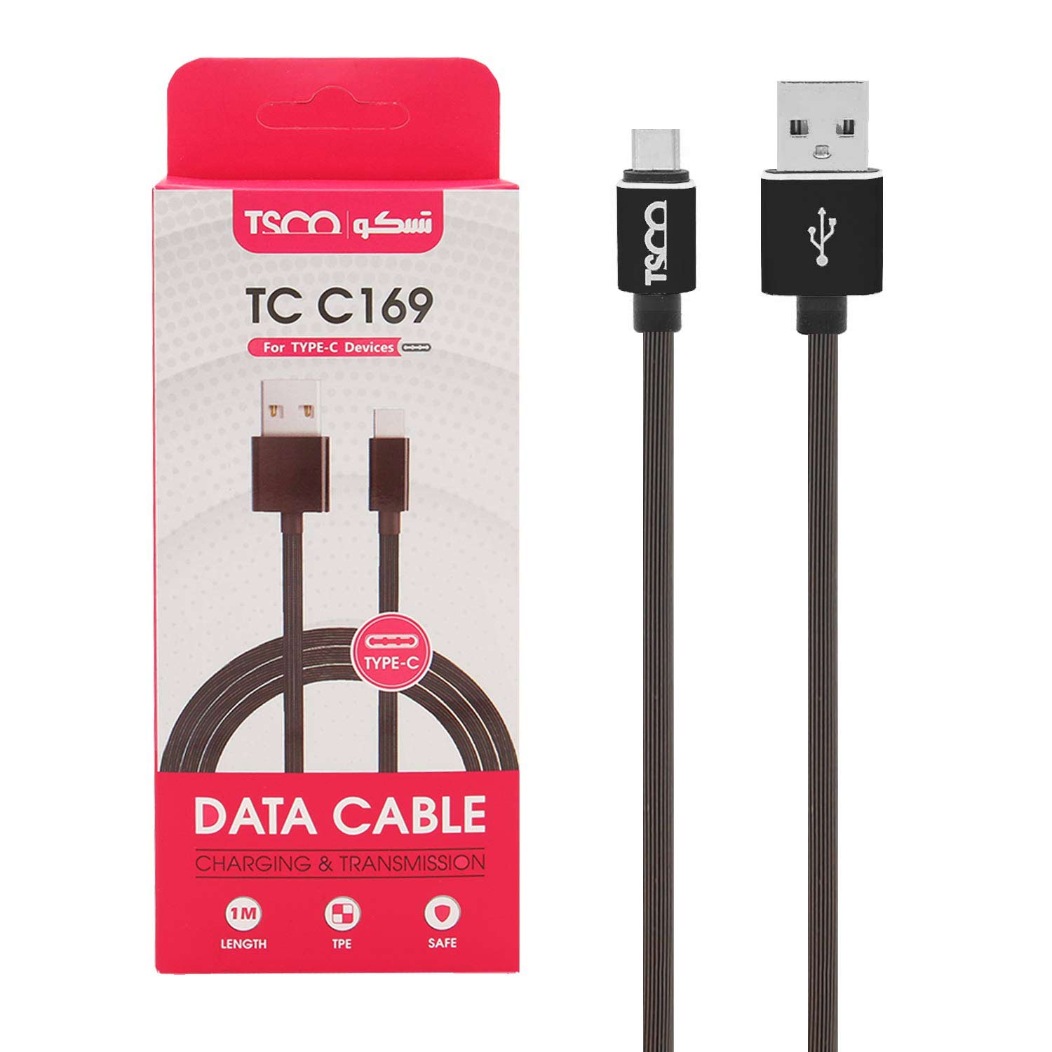 کابل تبدیل USB به USB-C تسکو مدل TC C169 طول 1 متر